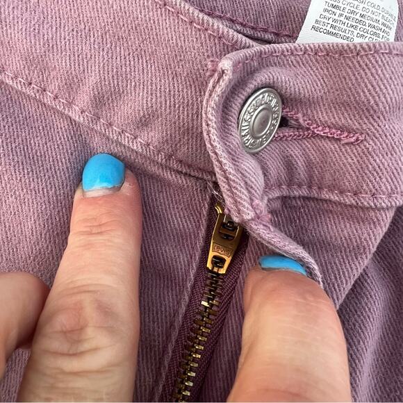 Vintage Levi’s 550 Ladies Dusty Pink Rose relaxed fit tapered leg jeans 12 Mis M - Picture 7 of 8